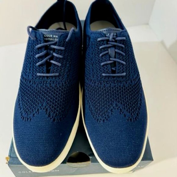 Cole Haan Women's Shoes GrandPrø Contender Oxford Marine Blue 8.5 NWB - Picture 1 of 6
